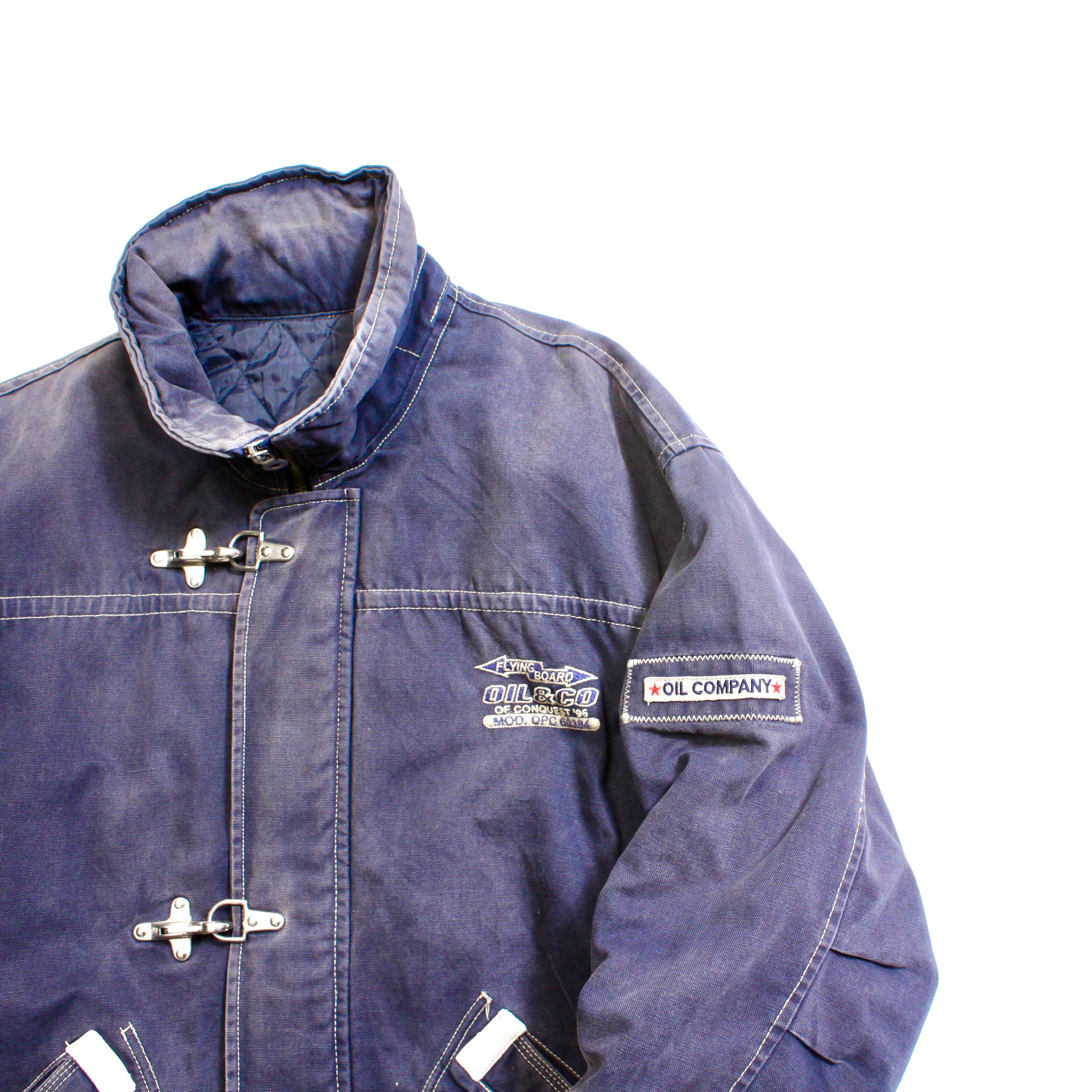 0681. 1990's OCPY Sailing jacket Made in Italy navy duck 90s 90 ...