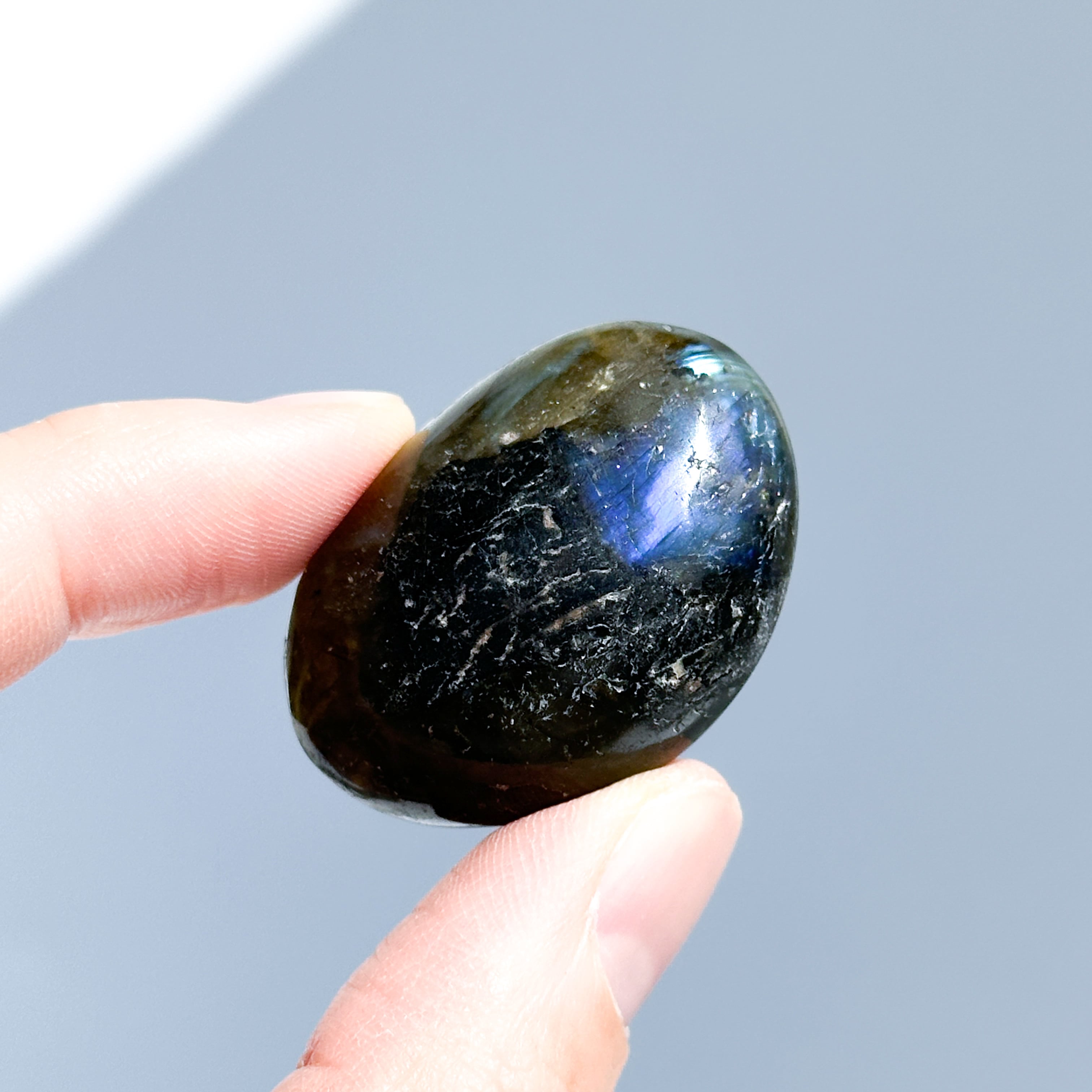 ラブラドライト パームストーン 11◇ Labradorite ◇天然石・鉱物