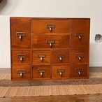 収納ボックス 木製 12枠 引き出し付き メイク収納 化粧品収納 小物収納 マルチ収納棚 おしゃれ 北欧