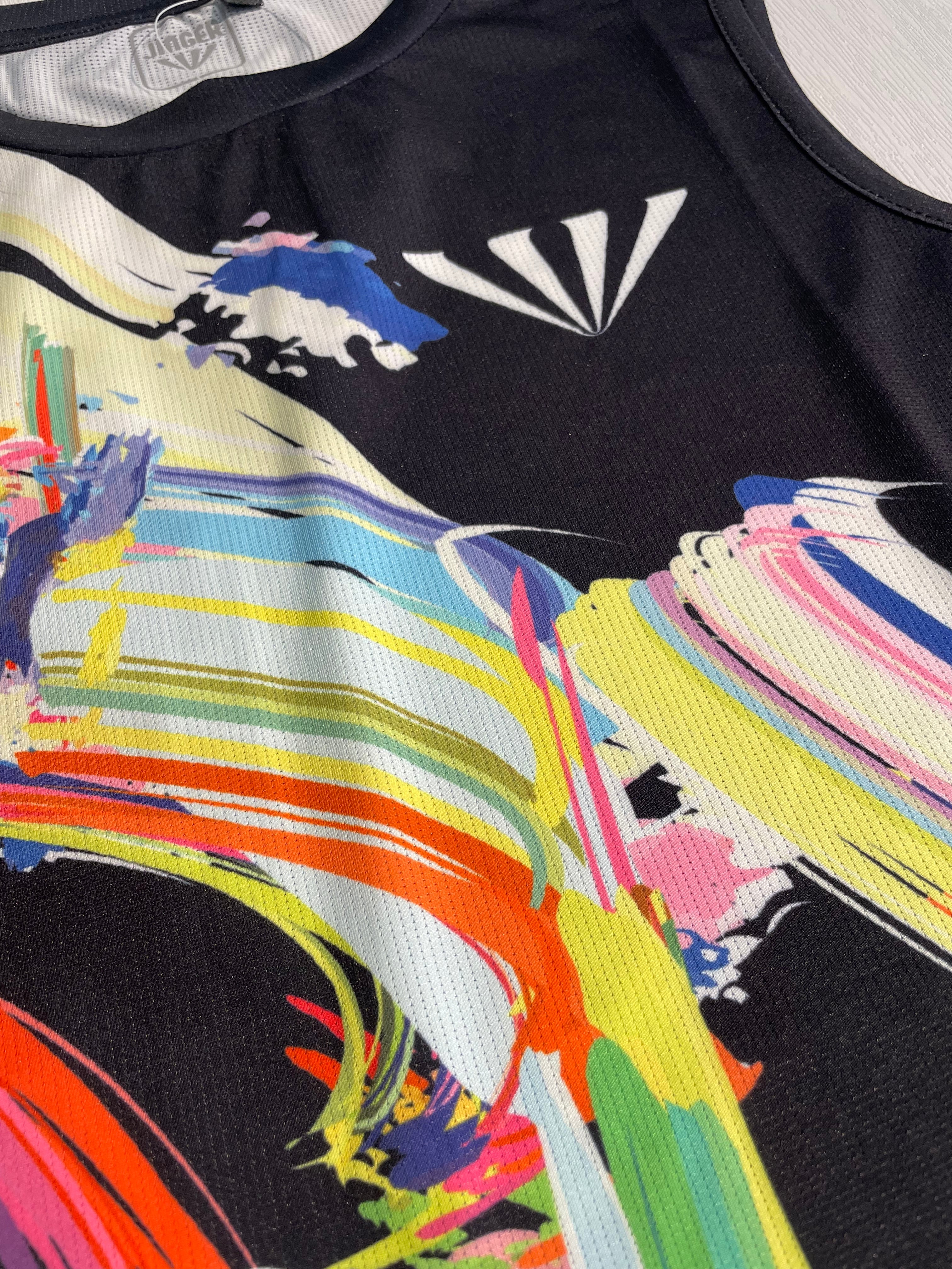 【JINGER】ノースリーブシャツ&パンツ Sサイズ☆メンズ/ユニセックス JINGER(ジンガー) メンズ ノースリーブシャツ【JM-6020/BLK】 | runDAM