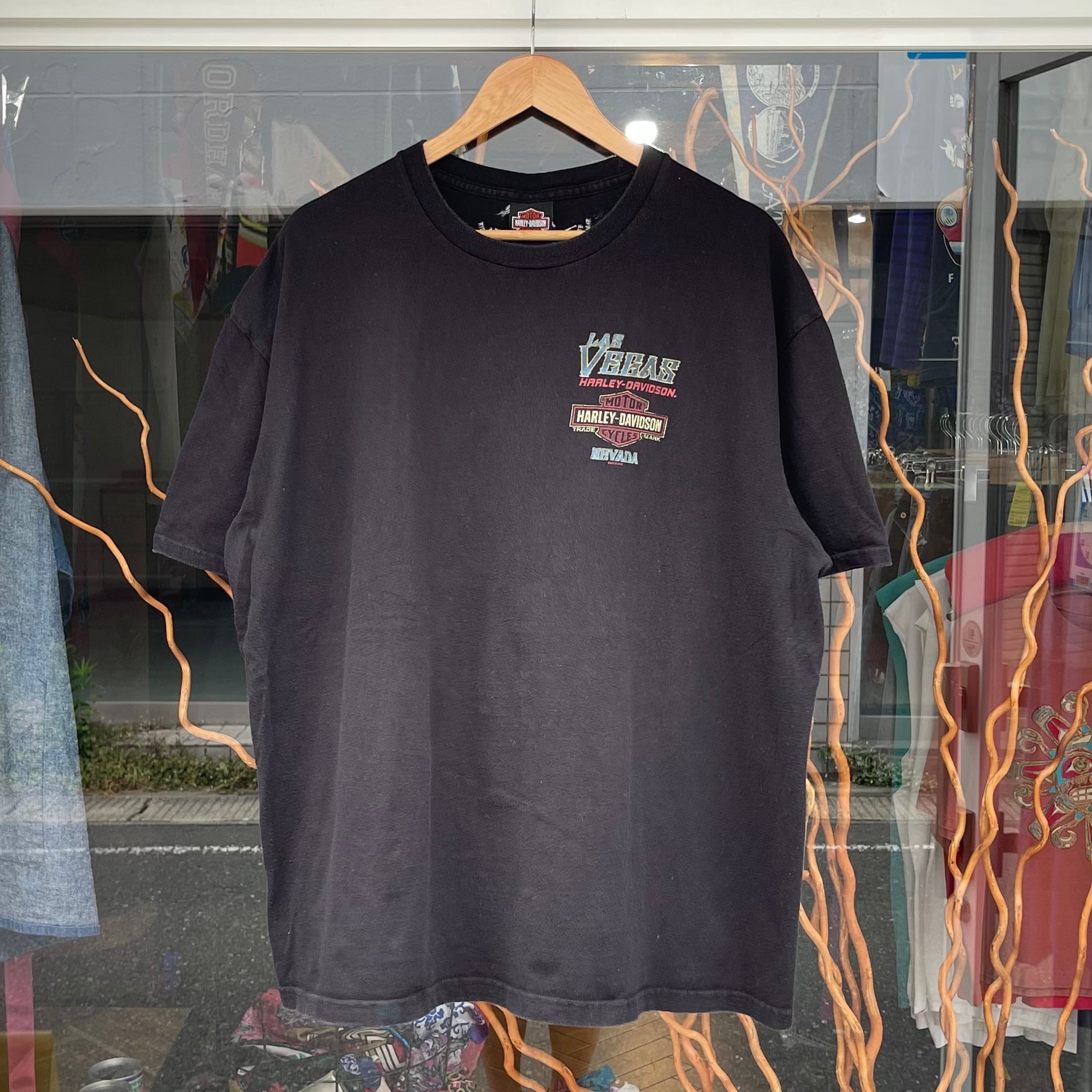 【Sz:2XL?】10s HARLEY DAVIDSON 『BIKER BUILT』 Tシャツ