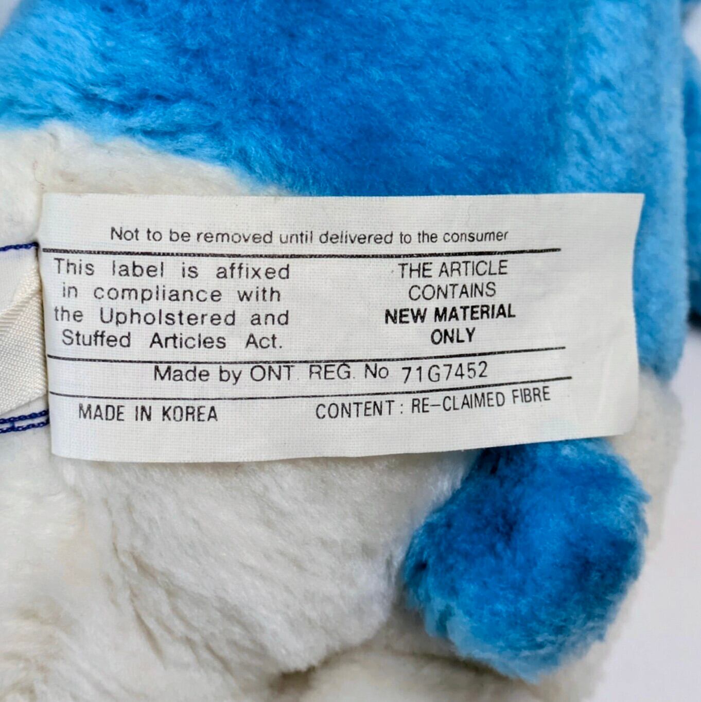 ☆ VINTAGE1981 ☆ 【 Smurf（スマーフ）】【A】 PLUSH TOY / プラッシュ / ぬいぐるみ / VINTAGE / ビンテージ 〚アメリカン雑貨 アメトイ〛