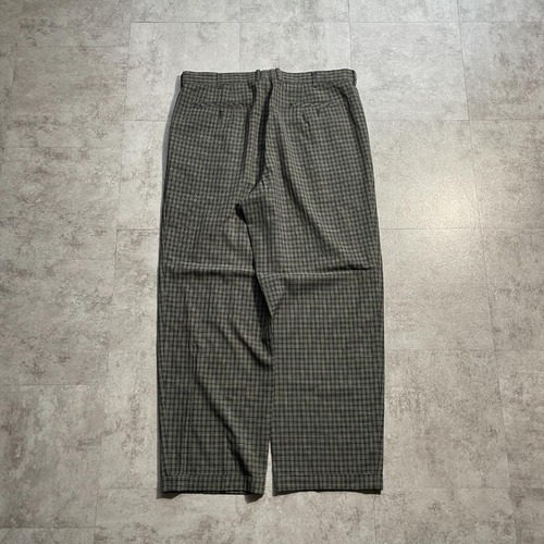 90s balenciaga バレンシアガ スラックス チェック【W35】 詳細写真3