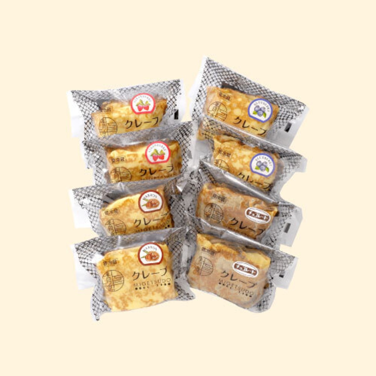 クレープ詰め合わせ 美月堂 Migetsudo 新潟県胎内市の和菓子 洋菓子通販