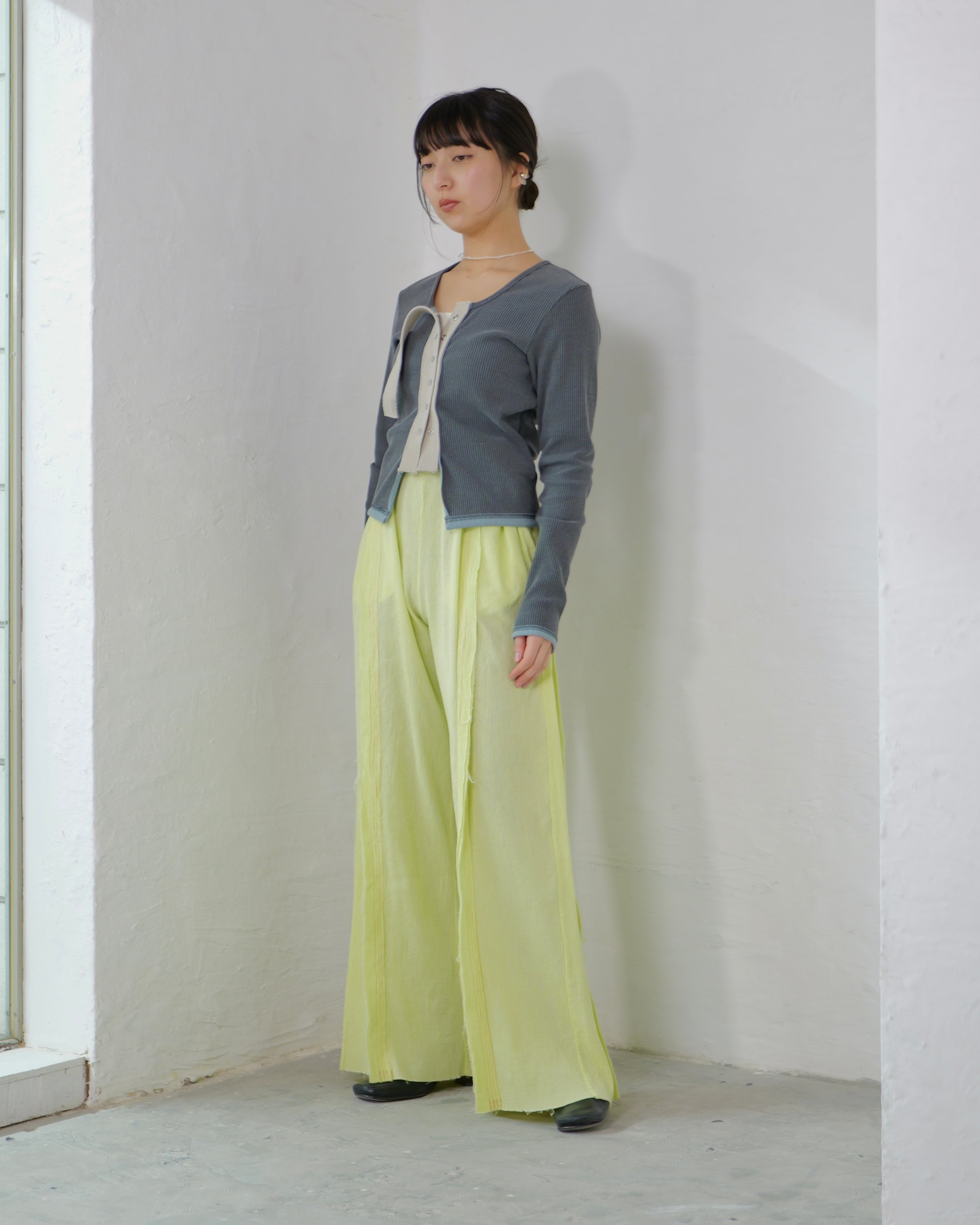 kotoha yokozawa カーディガン kotoha yokozawa - Click Dot Cardigan ：Blue Fog｜クリックドット