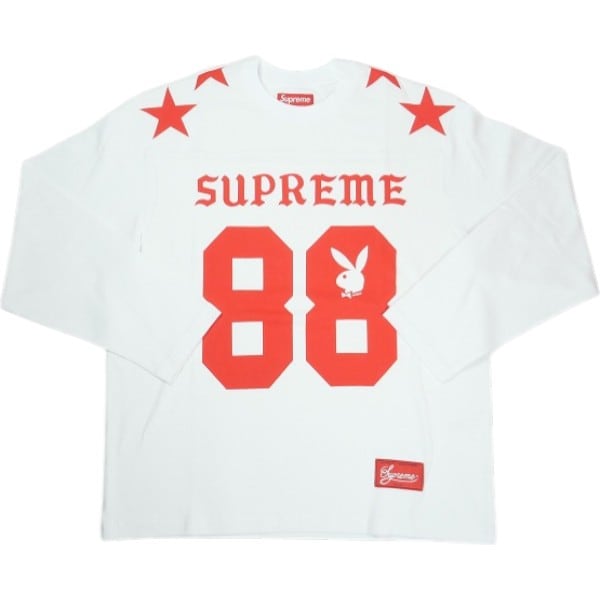 Size【M】 SUPREME シュプリーム ×Playboy 26SS L/S Football Top