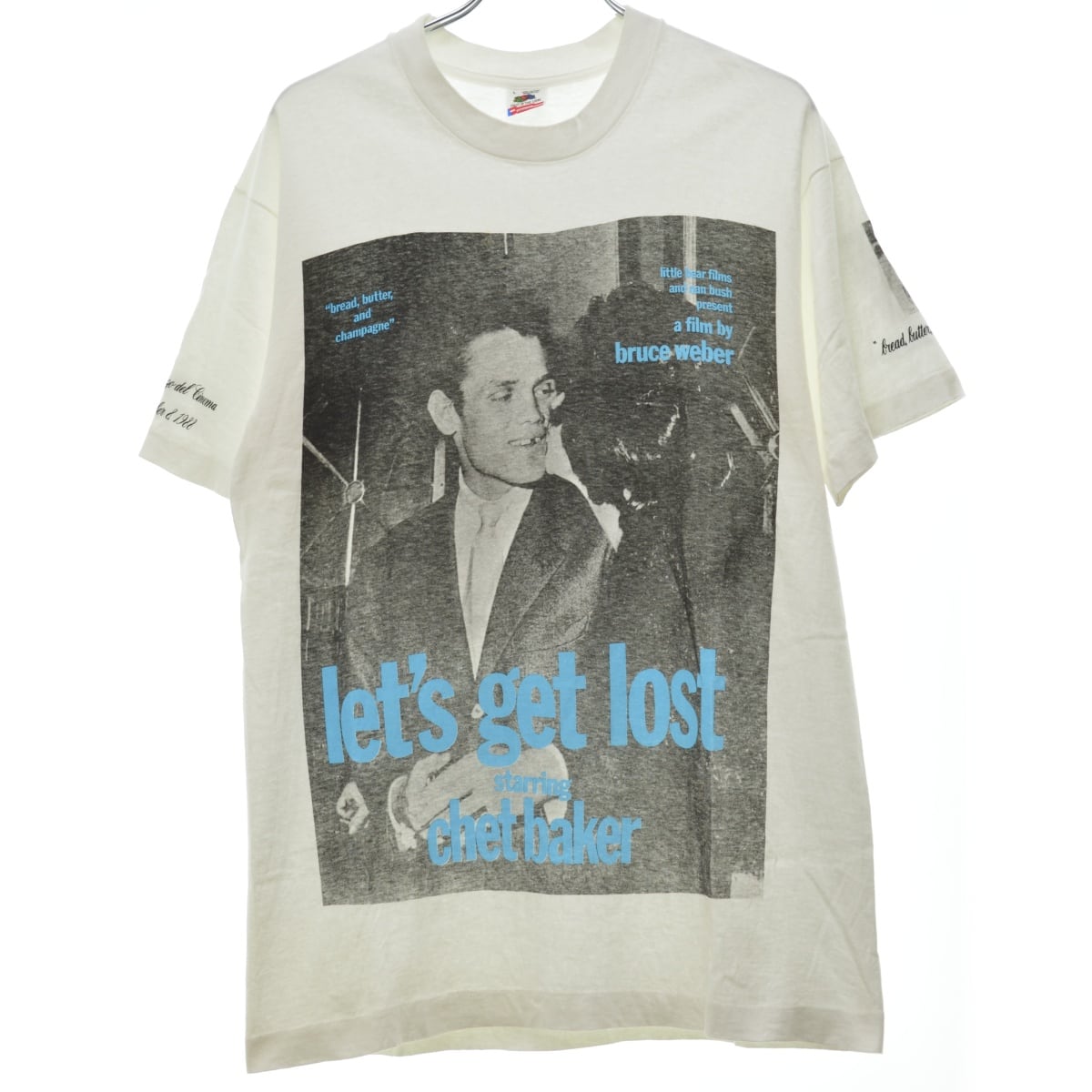 Bruce Weber / ブルース ウェーバー 80s FRUIT OF THE LOOM ボディ Let's get lost chest  baker 半袖Tシャツ vintage ビンテージ ヴィンテージ | カンフル京都裏寺店 powered by BASE