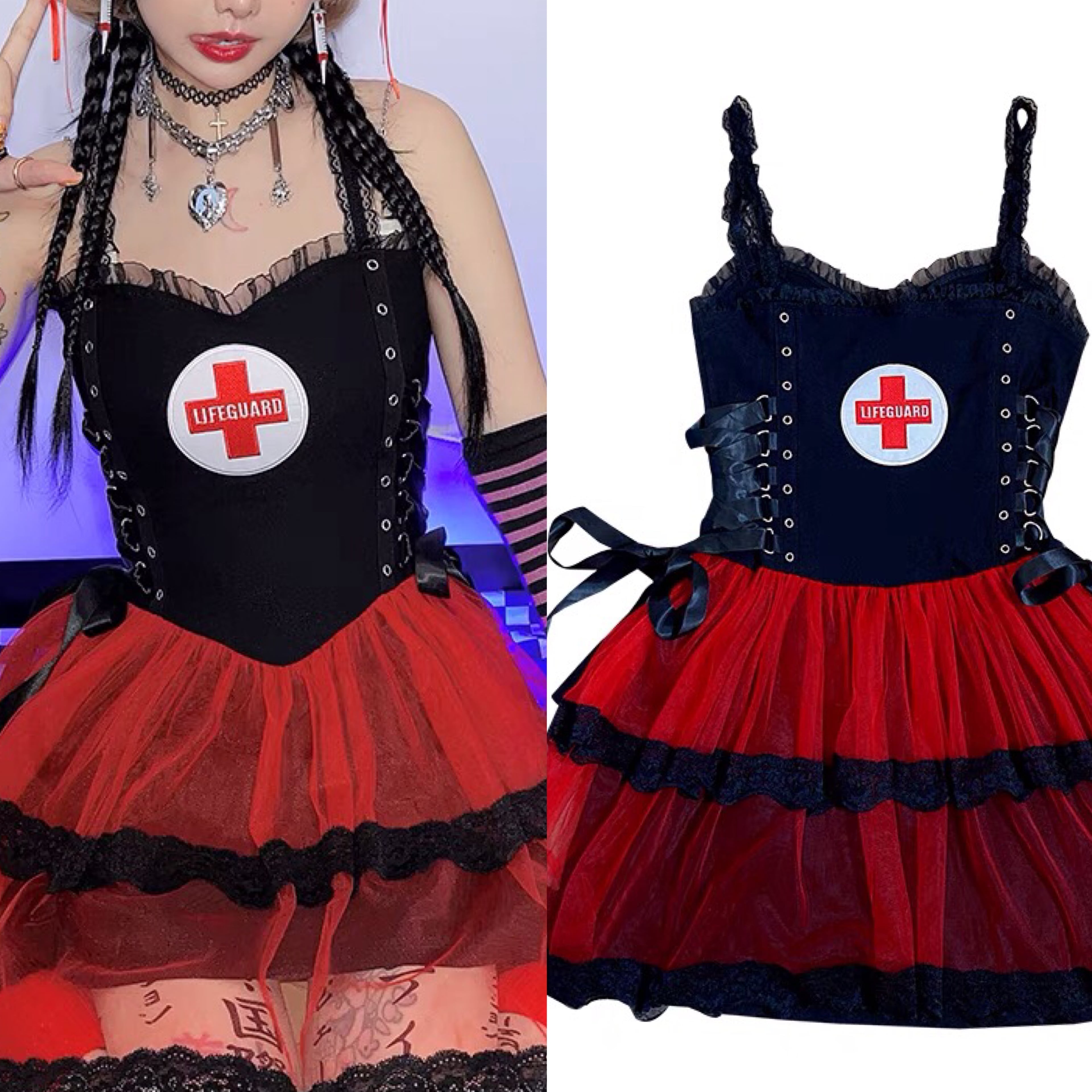 美品 テッドベイカー リボン ドレスワンピース 赤 朱 シースルー 美品 テッドベイカー リボン ドレスワンピース 赤 朱 シースルー
