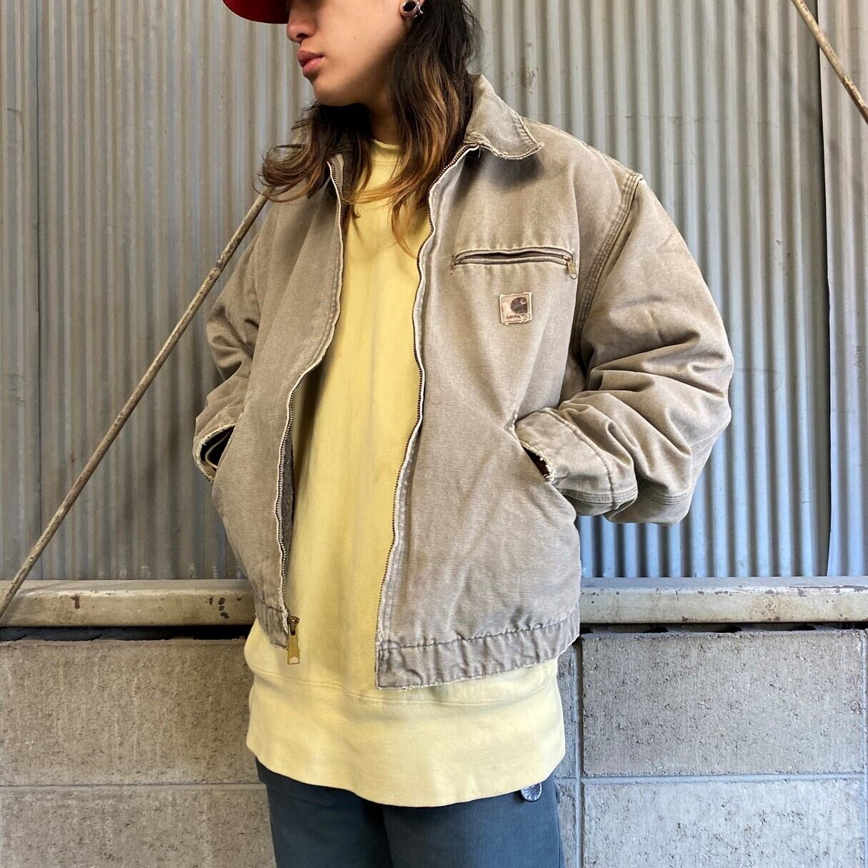 Carhartt 80s～90s デトロイトジャケット キルティングライナー 茶