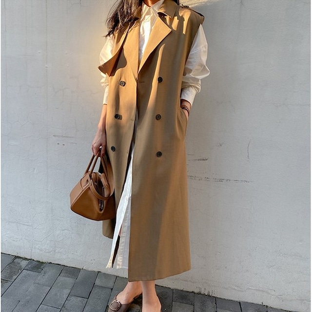 trench-like gilet　401817