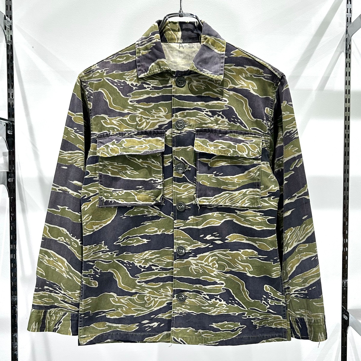 60s US ARMY Vietnam Tiger Stripe Shirt 60年代 アメリカ軍 ベトナム  