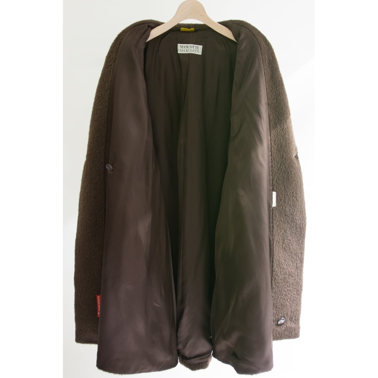 【MASCOTTE MAXCOATS】Made in Italy 80-90's "PIACENZA" Pure Baby Llama Overcoat（イタリア製 ピアチェンツァ ベビーラマ オーバーコート）