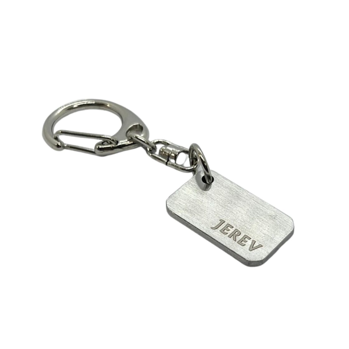 【受注生産】天然ダイヤモンド オリジナル ナンバープレート キーホルダー ステンレス製 文字入れ