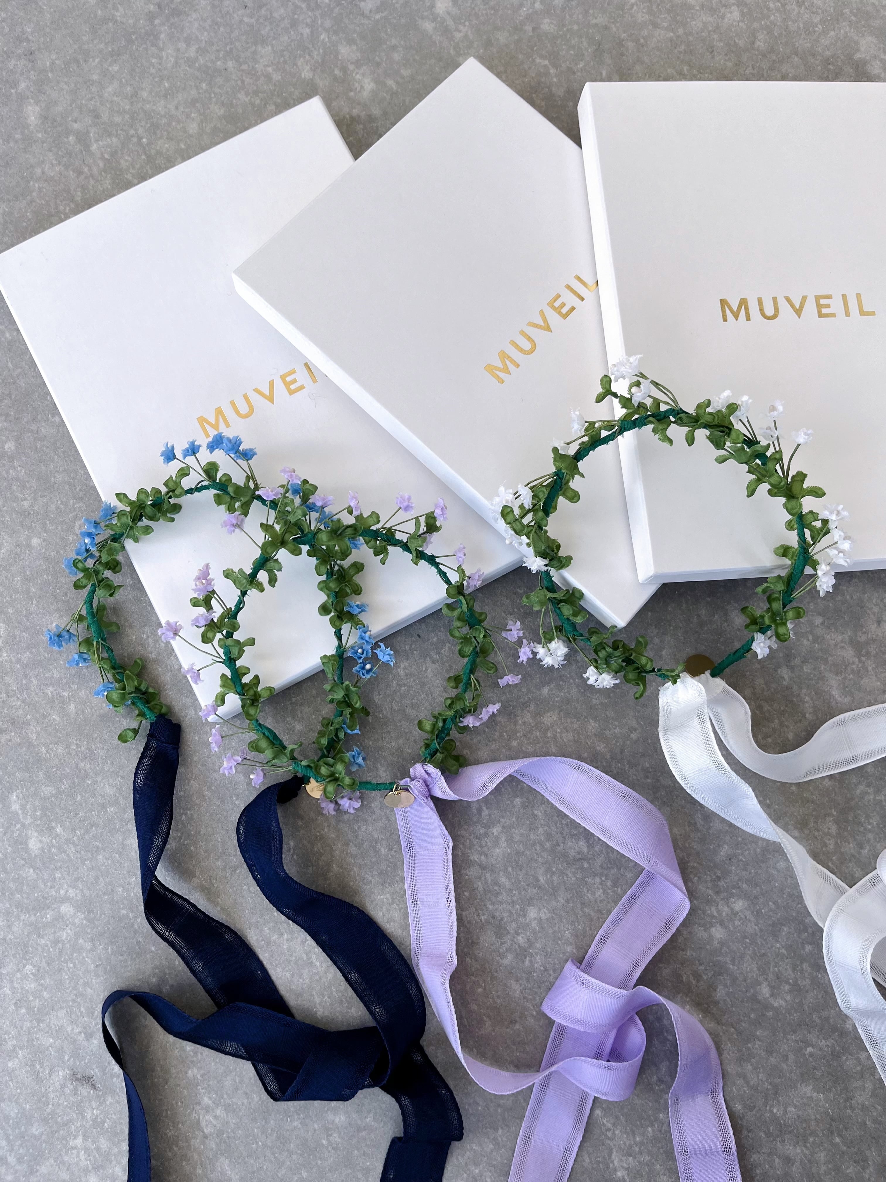 じゃすみん様ご検討用＊ピンクオレンジの花冠＊リボンイメージ じゃすみん様ご検討用＊ピンクオレンジの花冠＊リボンイメージ