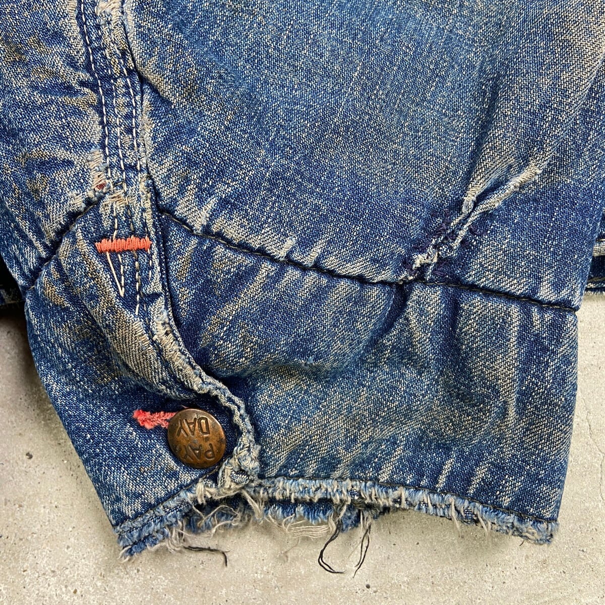 50年代 PAYDAY ペイデイ デニムカバーオール コーデュロイ襟 メンズM~L