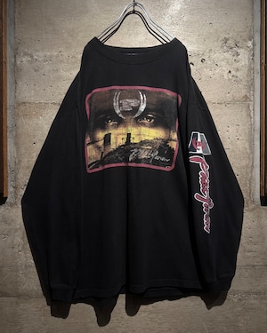 【Caka】“PHAT FARM” Vintage Loose Graphic Print L/S T-Shirt