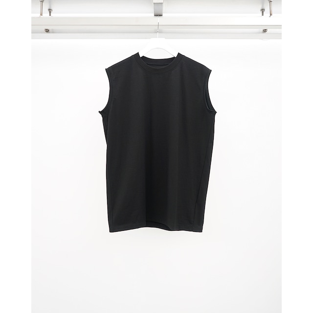 [The Viridi-anne] (ザヴィリディアン) VI-3990-01 LOGO EMBROIDERED SLEEVELESS T-SHIRT