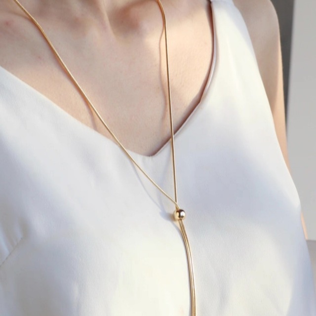 スティックモチーフ アジャスタブルネックレス　W00212