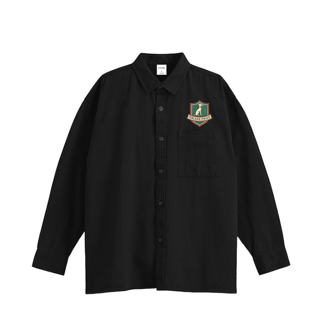 ITARIAN PRIDE 刺繍 コットンシャツ A0281 ITARIAN PRIDE 刺繍 コットンシャツ A0281