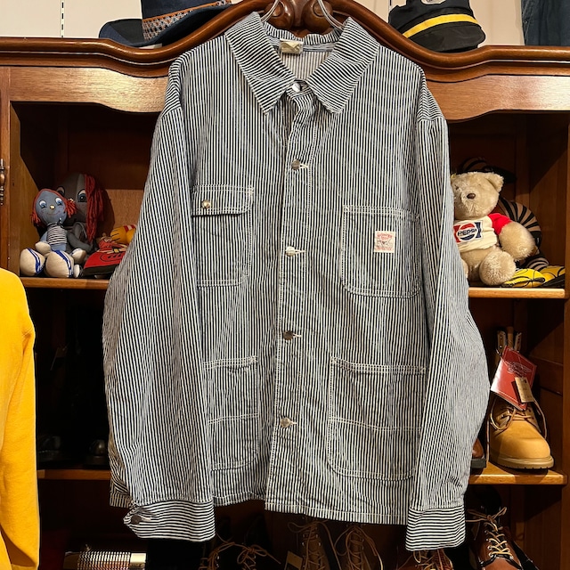 2000s POINTER hickory coverall 2XL USA製 D728