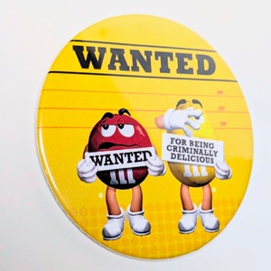 送料無料! 【m&m's(エムアンドエムズ)】★BIG缶バッジ★ 〚アメリカン雑貨 アメトイ〛