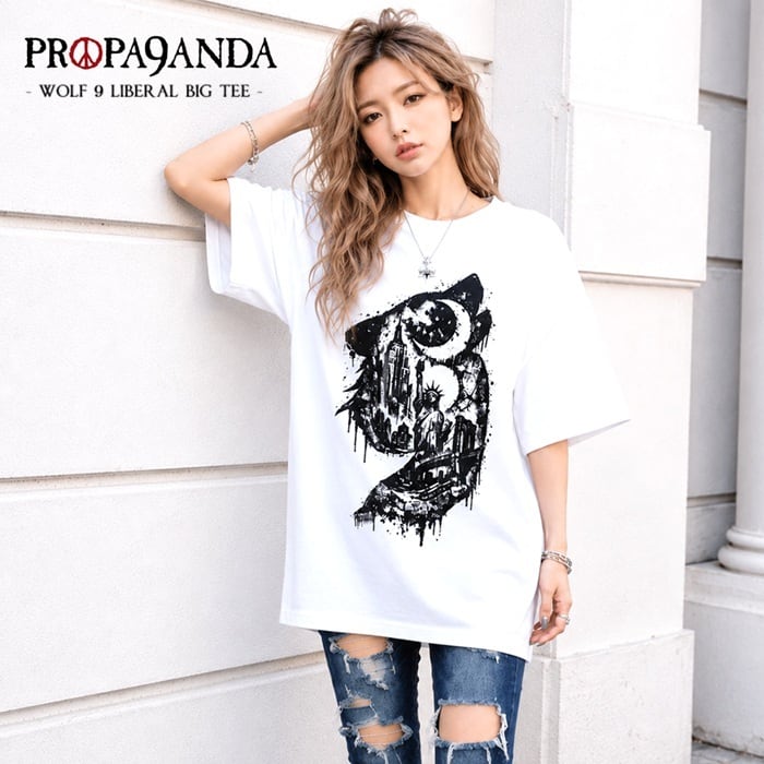 Propaganda プロパガンダ 6枚セット XLサイズ 予約品】PROPA9ANDA プロパガンダ「WOLF 9 LIBERAL BIG TEE」ビッグT