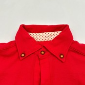 Callaway キャロウェイ 半袖 ポロシャツ BD ボタンダウン サイズ M /赤 レッド メンズ スポーツ ゴルフ