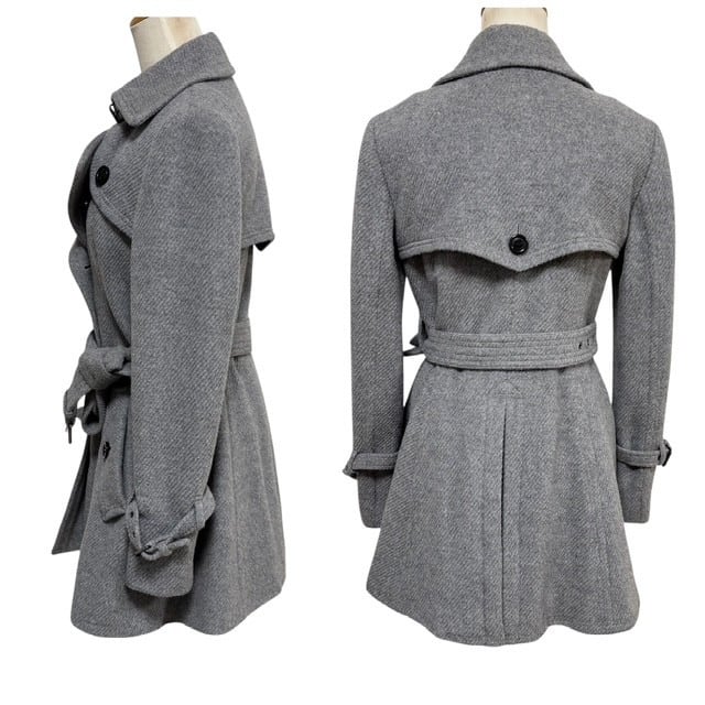 古着 バーバリーブルーレーベル BURBERRY BLUELABEL ウールコート