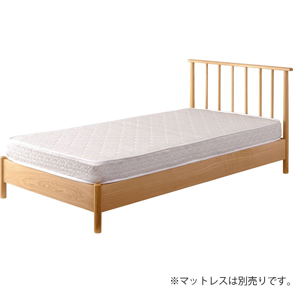 ベッド シングルベッド シングル フレーム ベッドフレーム 木製 天然木