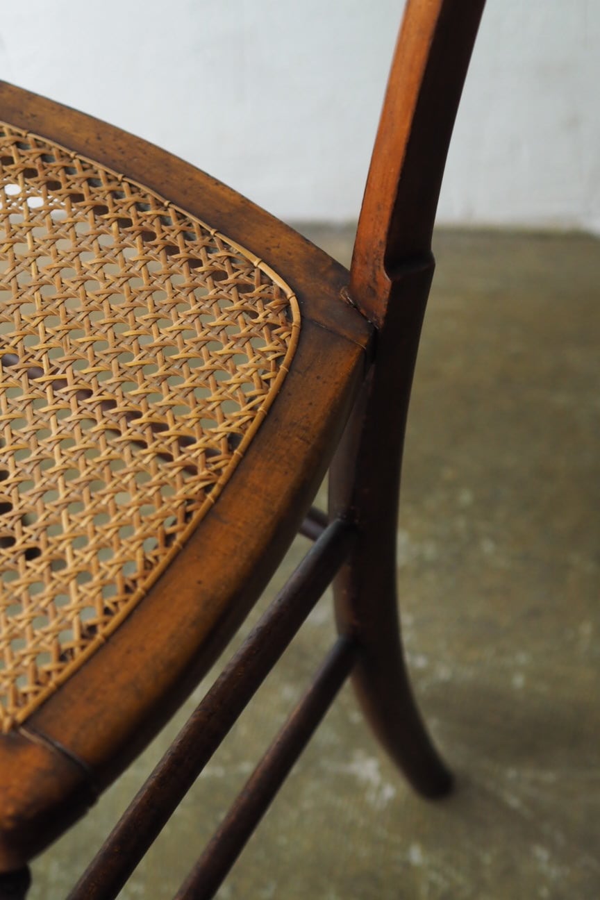 イギリス アンティークラタンチェア-antique rattan chair