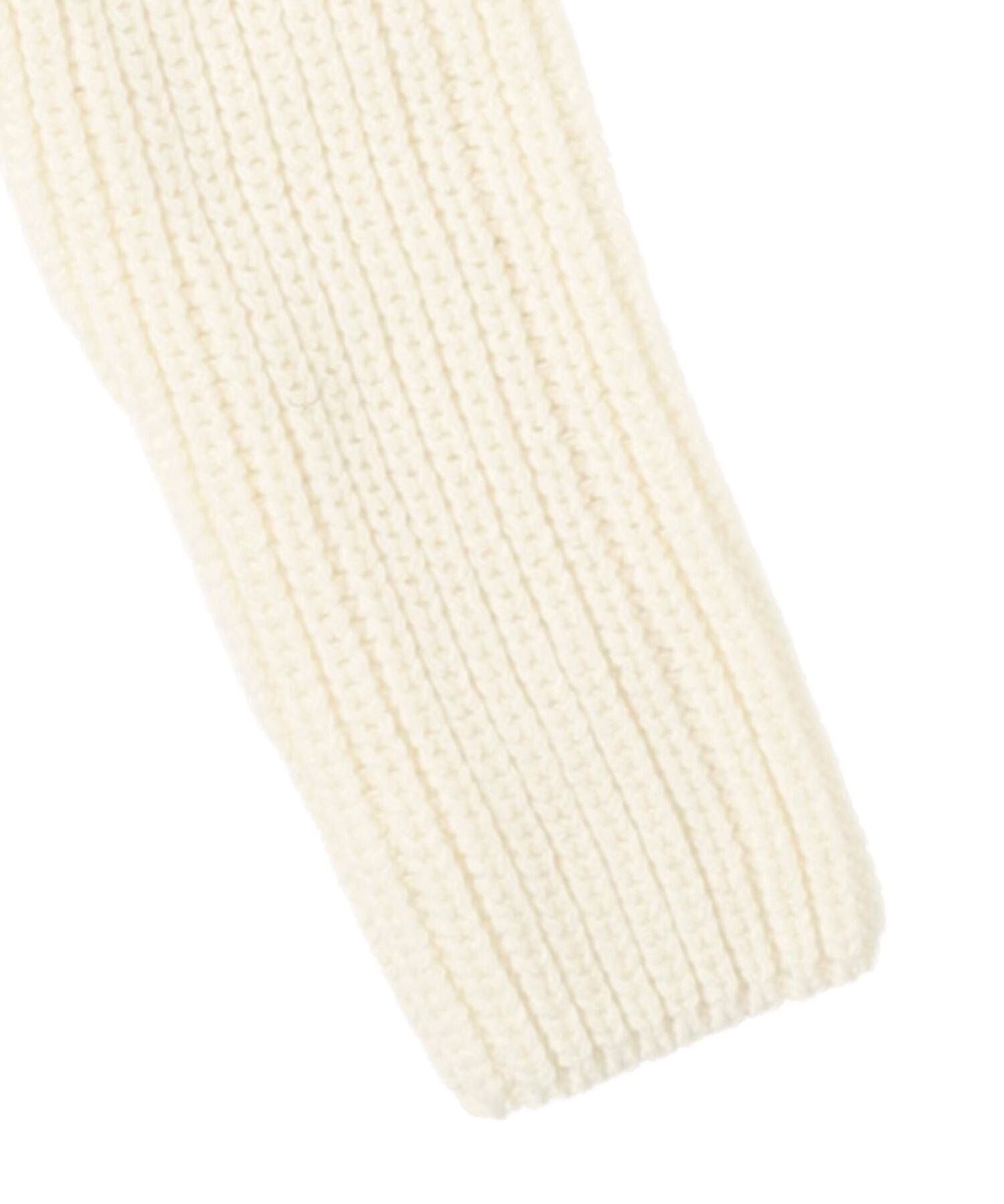 aclent stitch color short knit ホワイト