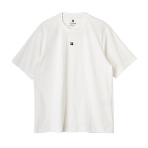 体温調節素材　short sleeve t-shirt　white　mark　Ba24-011