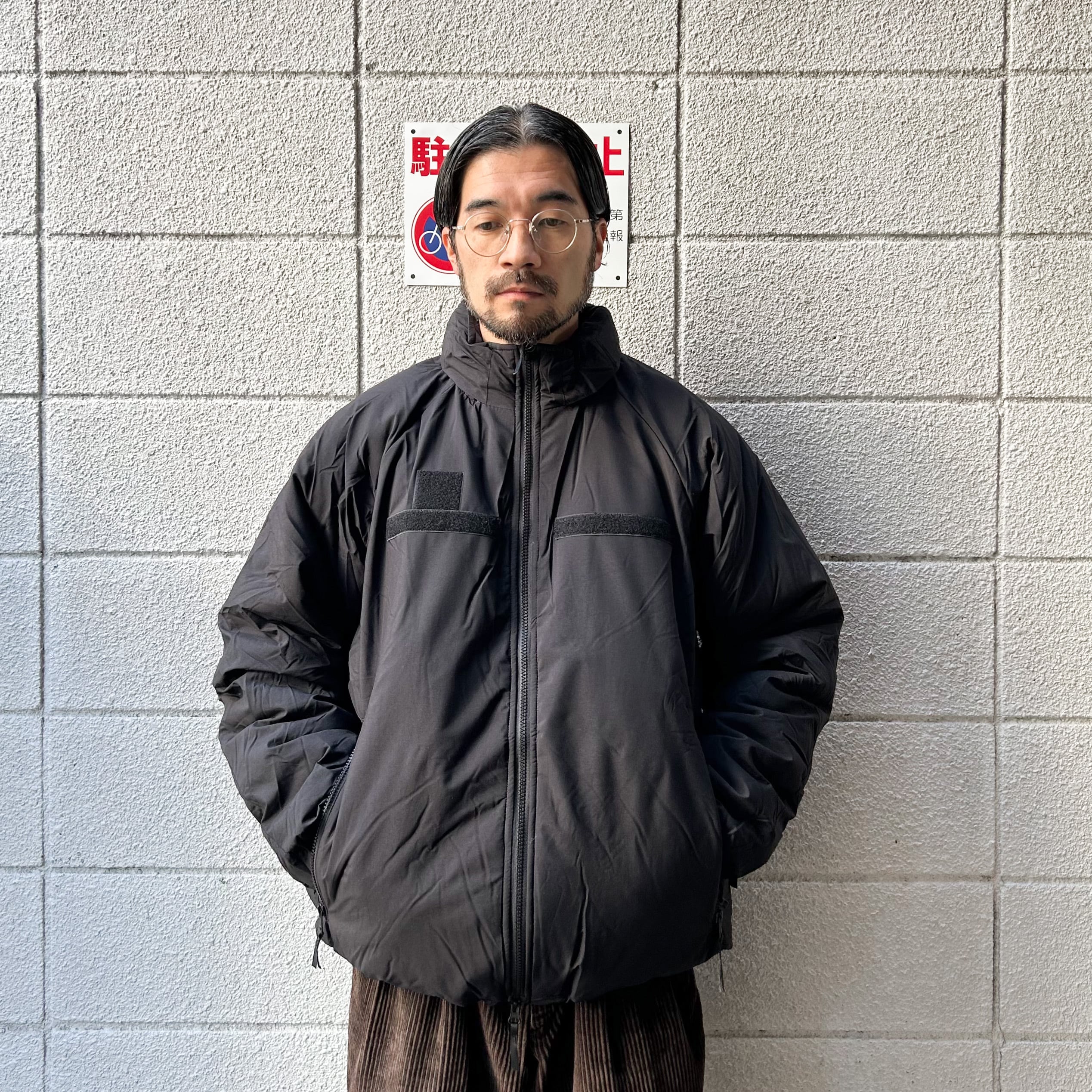 BAF社 ECWCS GEN3 LEVEL7 TYPE PRIMALOFT JACKET BLACK S M (B.A.F エクワックス レベル7  ベルクロ ミリタリー プリマロフト ブラック 黒)