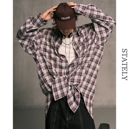 Vintage Check オーバーシャツ/3color_T44 画像