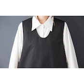 プリーツ 切替 ノースリーブワンピース  00183