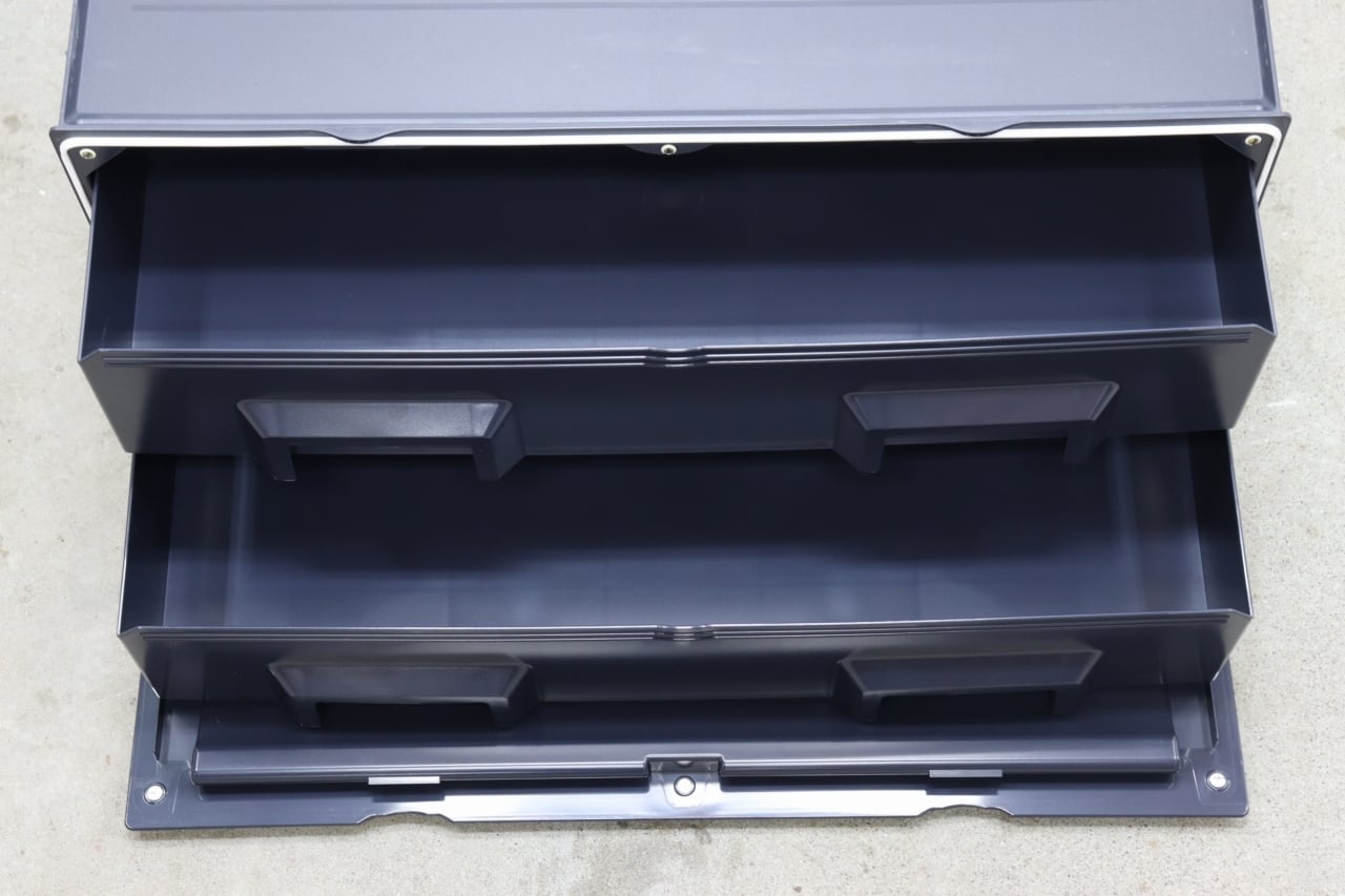 タッパーウェア　スーパーチェストワイド　浅型２段のタイプ　2セット タッパーウェア スーパーチェストワイド 2段 大容量 収納ケース 衣装