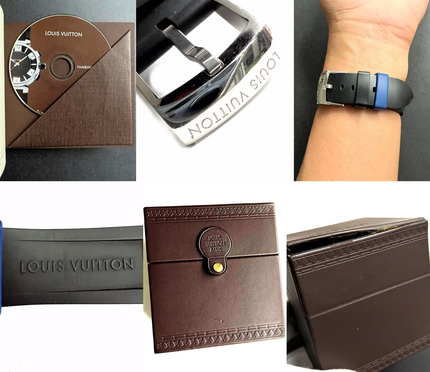 LOUIS VUITTON ルイヴィトン Tambour IN Black タンブール イン