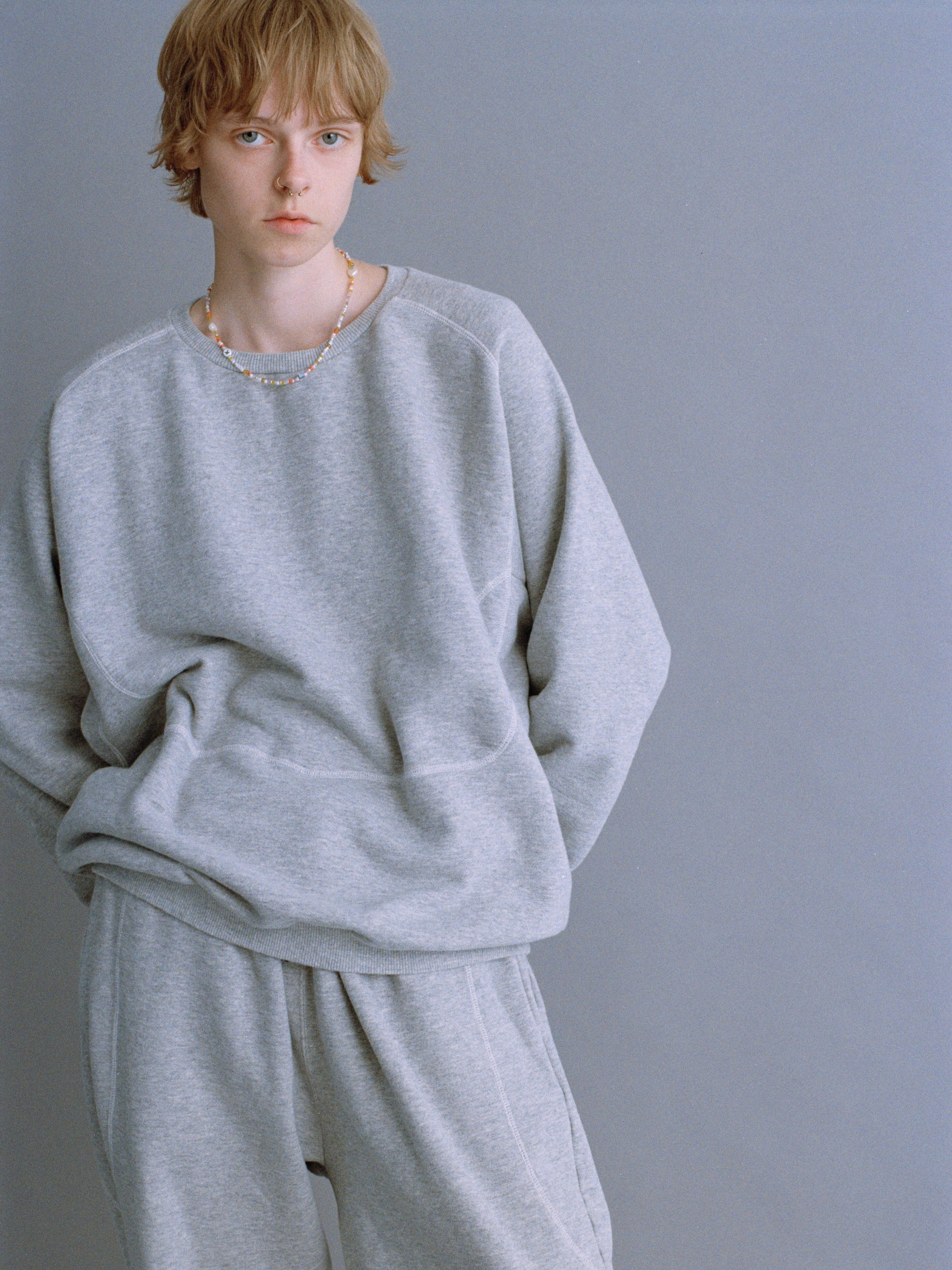 キャバレーポバール FABIEN SWEAT SHIRT ASH L CABARET POVAL / FABIEN SWEATSHIRT - ASH | DEXIM
