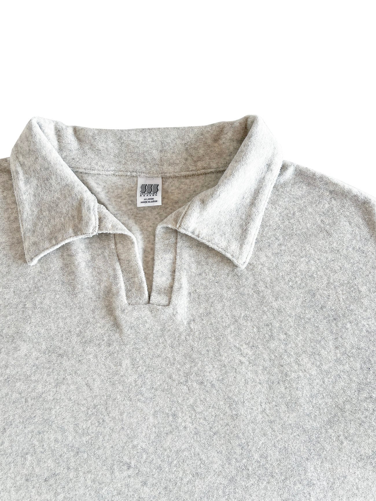 トップス COMFORTABLE REASON Comfort Pile Polo COMFORTABLE REASON / COMFORT PILE POLO - ASH | DEXIM