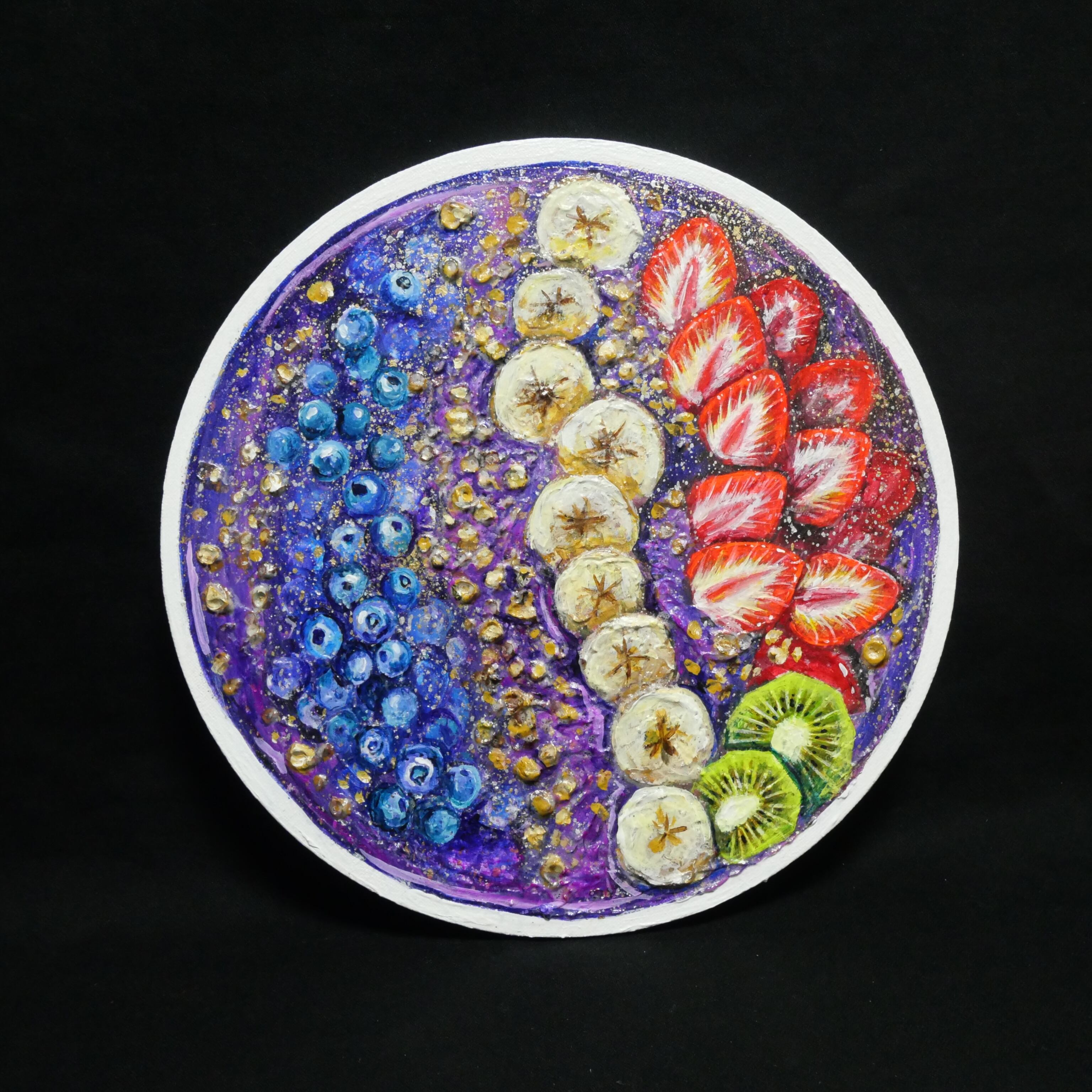 油絵 油彩 油彩画 絵 絵画【春景色の中で桜に立つ鹿】 | HIROSHI1990