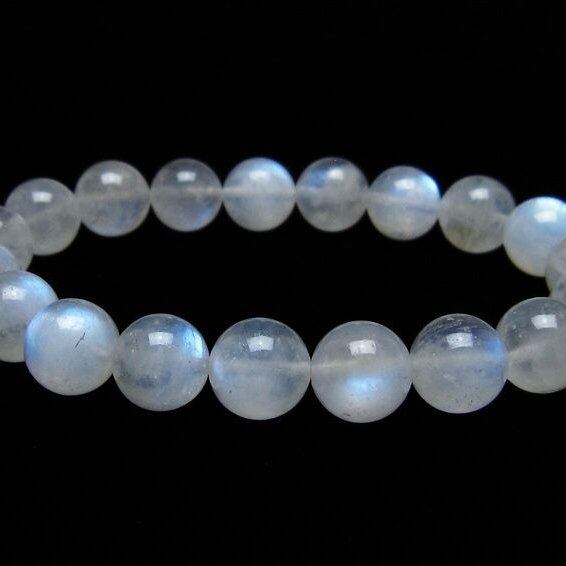 ムーンストーン ブレスレット 10mm 一点物 メール便可 [M便 1/10] 111-44469