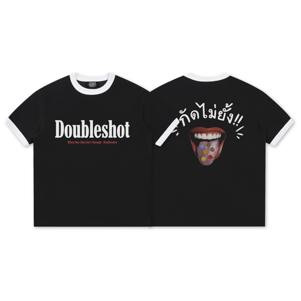 WSHOT Original Vintage Tongue Graphic Ringer Tee WS166