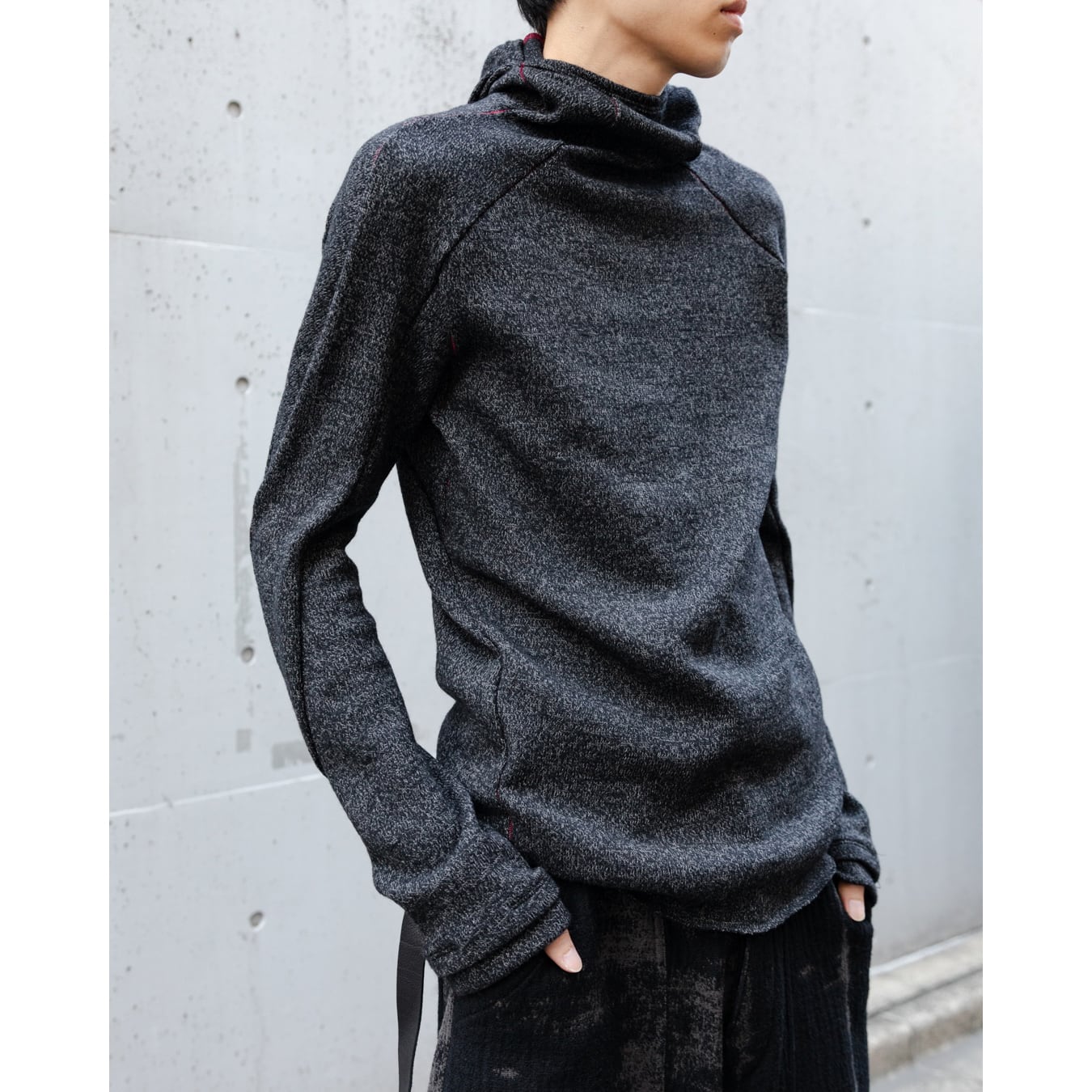 D.HYGEN] (ディーハイゲン) ST101-0924A Wool Cotton Knit Balaclava
