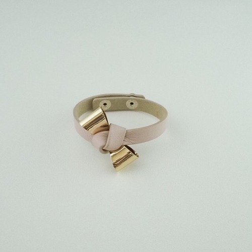 ribbon bangle pink