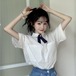 ✞ きれいめ☆ホワイトシャツブラウス♬カワイイ♥トップス 大人女子☆ ✞ゴスロリ SM ミリ 甘ロリ クラロリ 和ロリ エレガント 黒ロリ 姫ロリ 華ロリ BB-BB1395242