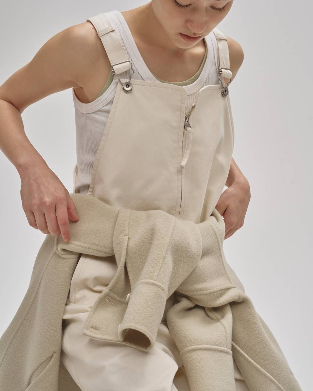 TODAYFUL】Frontzip Twill Salopette | LASHIC