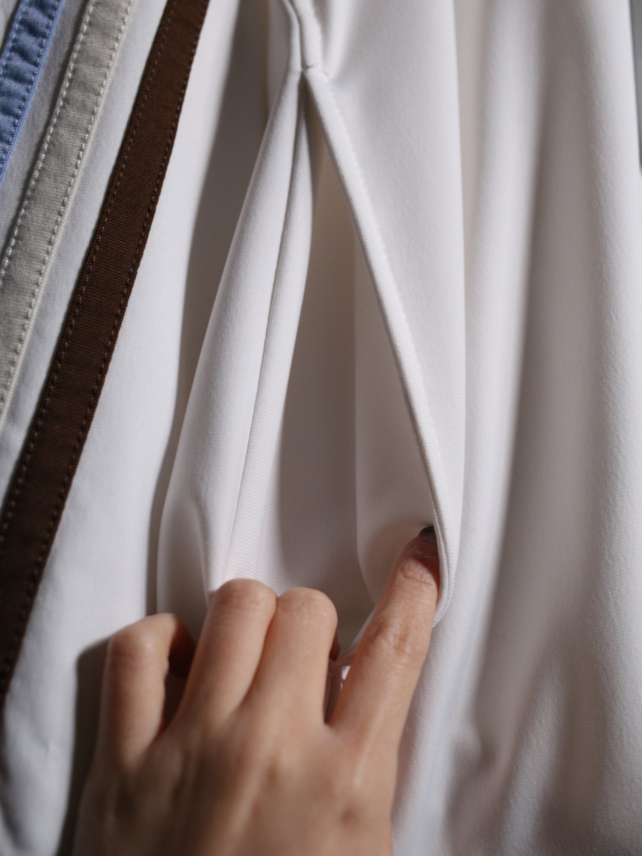 white base 4-line color design over silhouette track jacket - 12