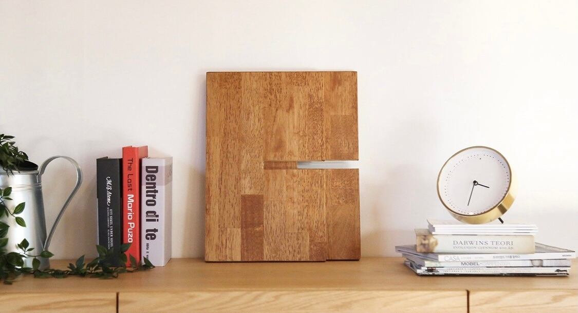 北欧ウッドマガジンラック　ロータイプ simple X magazine rack / シンプル X字 ウッド マガジンラック 原木
