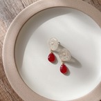 【7月 誕生石カラー ルビー】バースデーカラードロップピアス・イヤリング｜サムネイル4