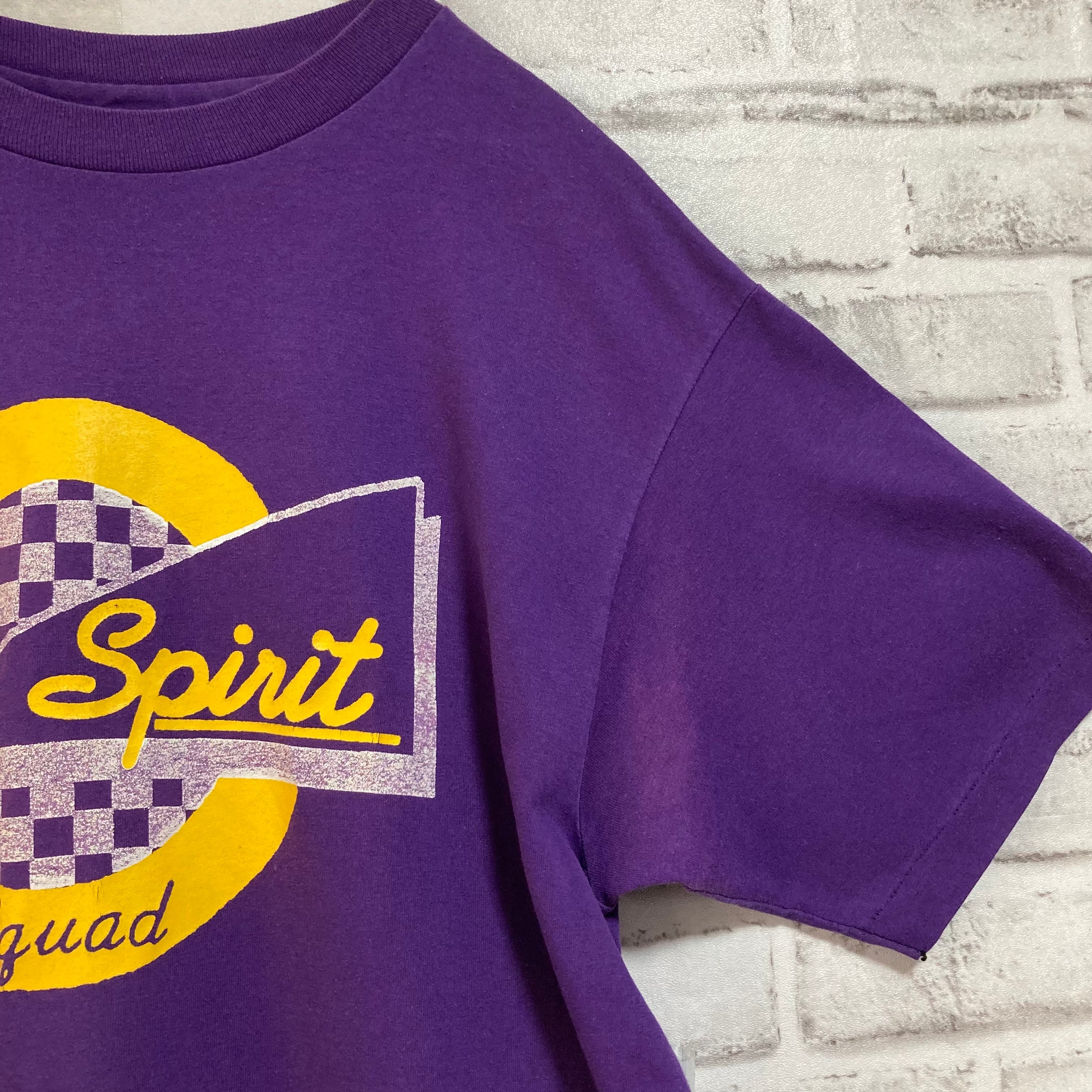 Hanes】S/S Tee L Made in USA 80s “purple&yellow” ヘインズ 企業モノ ...